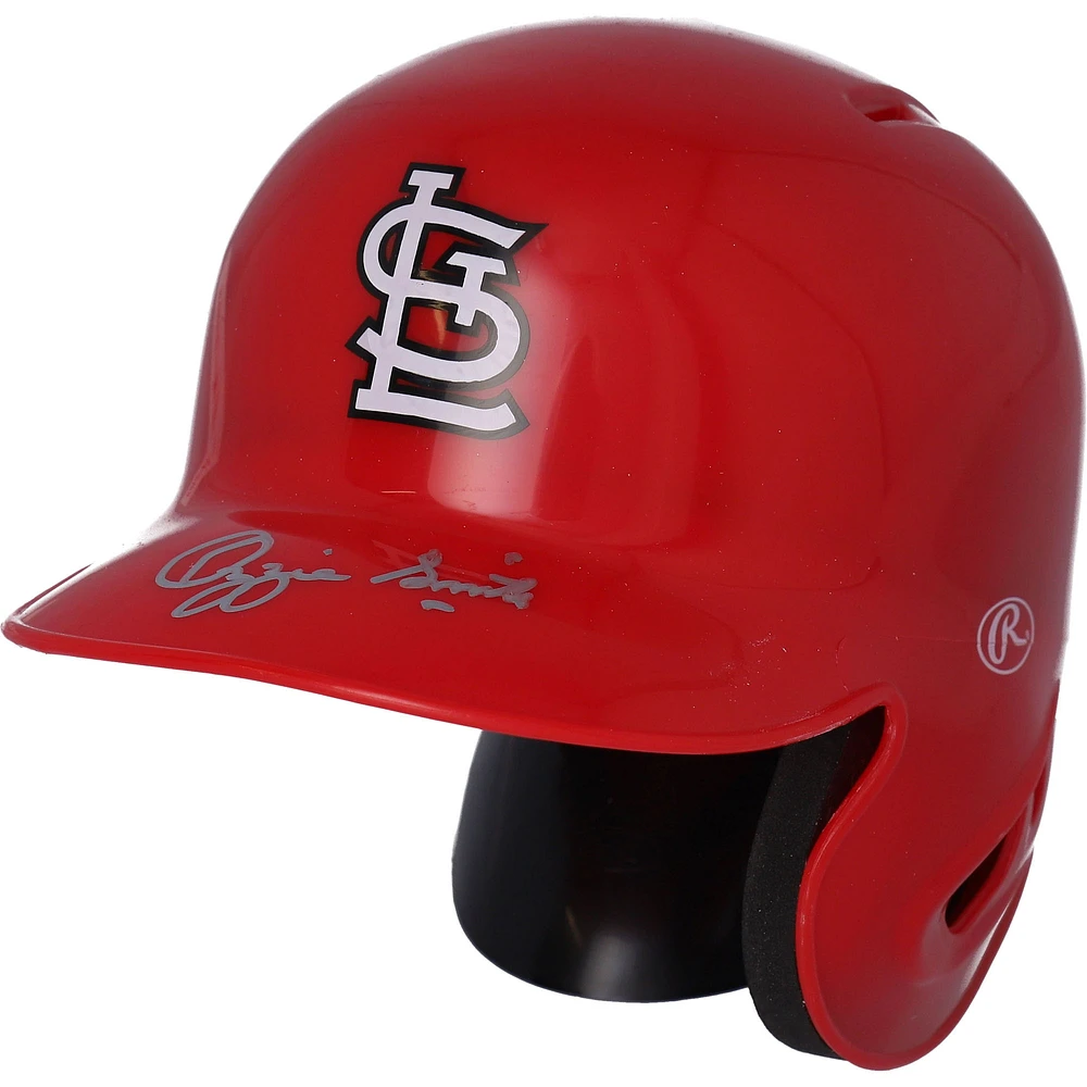 Ozzie Smith St. Louis Cardinals Autographed Rawlings Mini Batting Helmet