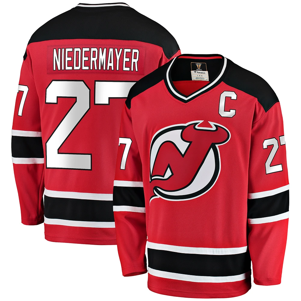 Men's Fanatics Scott Niedermayer Red New Jersey Devils Premier Breakaway Retired Player Jersey