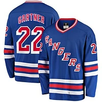 Men's Fanatics Mike Gartner Blue New York Rangers Premier Breakaway Retired Player Jersey