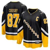 Men's Fanatics Sidney Crosby Black Pittsburgh Penguins Alternate - Premier Breakaway Player Jersey