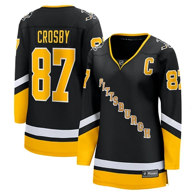 Women's Fanatics Sidney Crosby Black Pittsburgh Penguins Alternate - Premier Breakaway Player Jersey