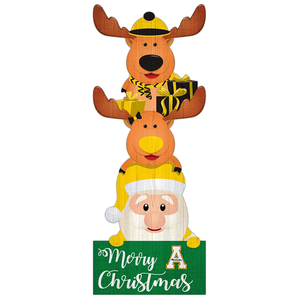 Appalachian State Mountaineers 31'' Santa Stack Leaner