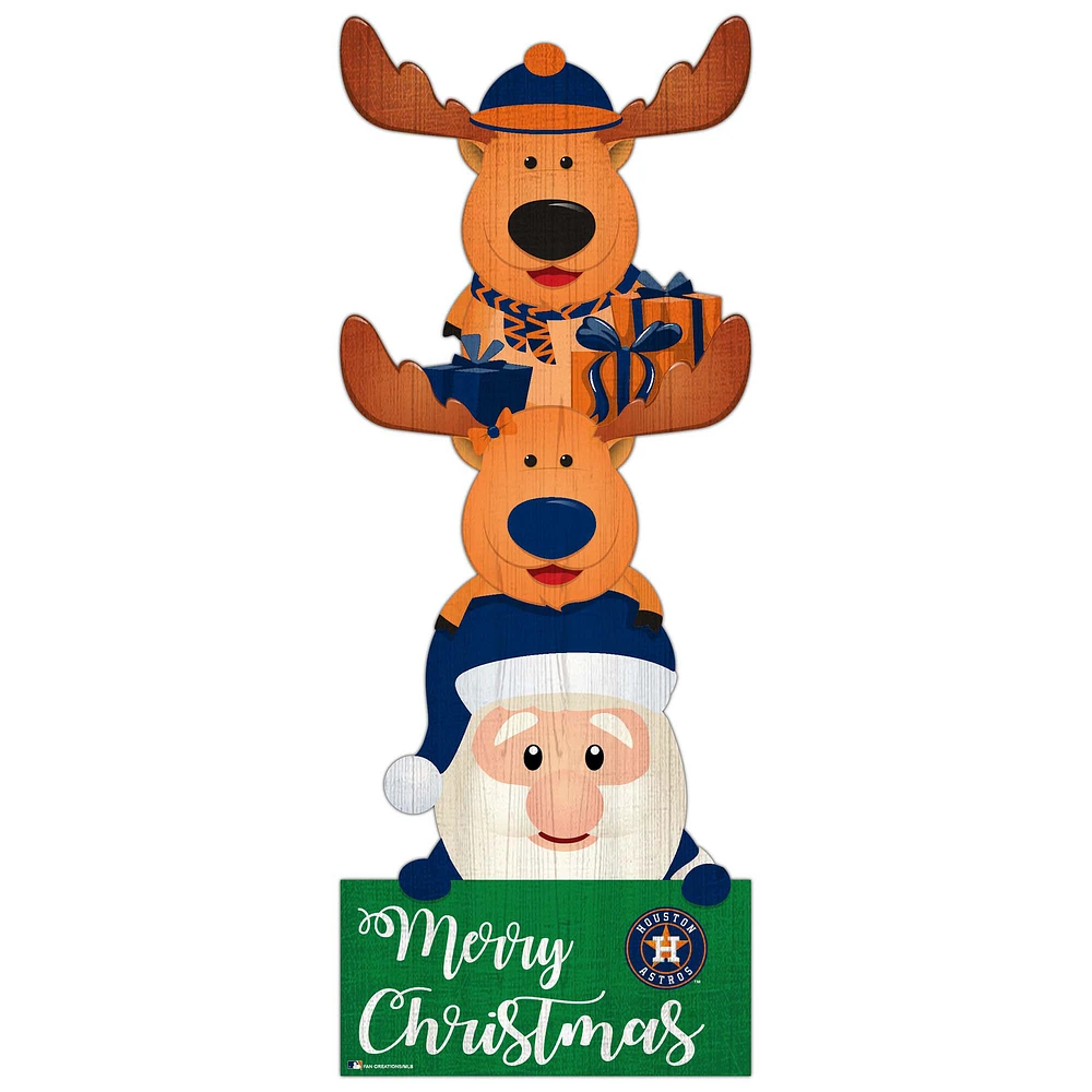 Houston Astros 31'' Santa Stack Leaner