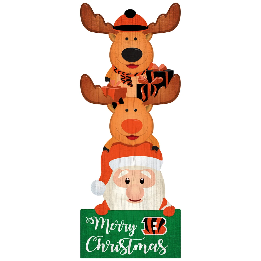 Cincinnati Bengals 31'' Santa Stack Leaner