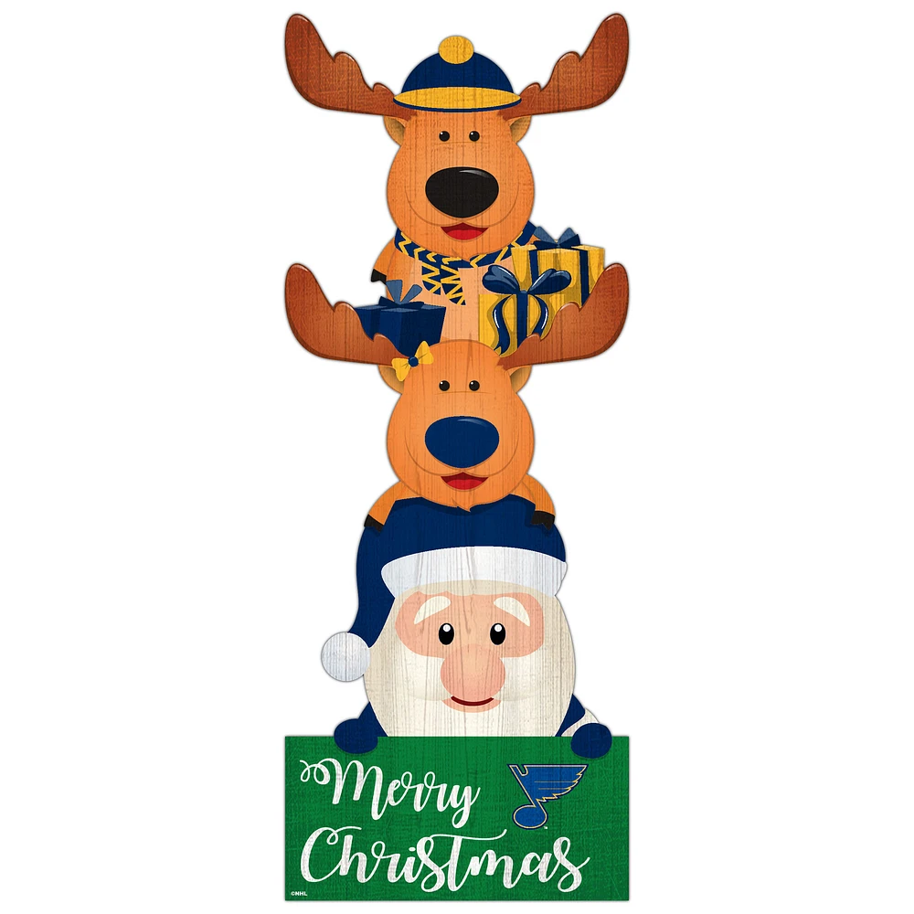 St. Louis Blues 31'' Santa Stack Leaner