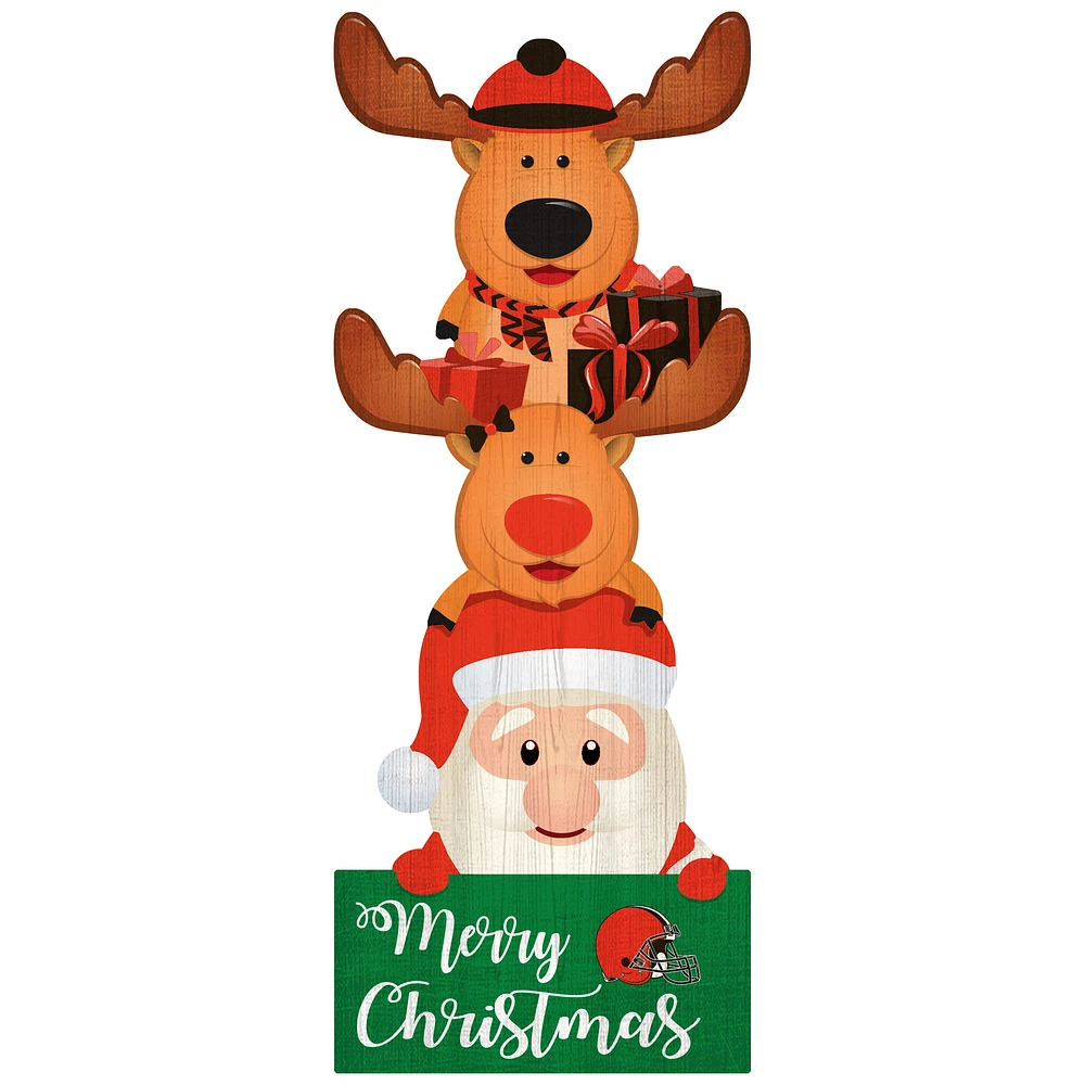 Cleveland Browns 31'' Santa Stack Leaner