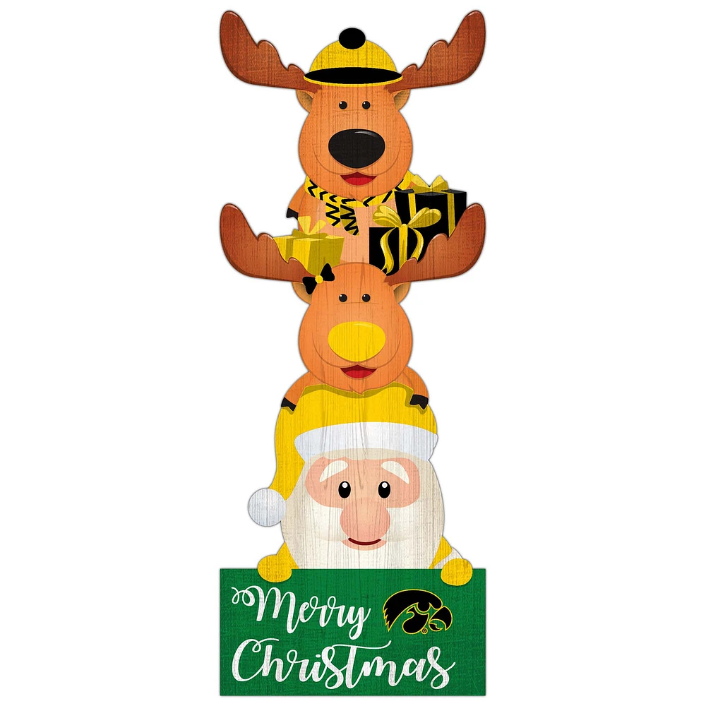 Iowa Hawkeyes 31'' Santa Stack Leaner