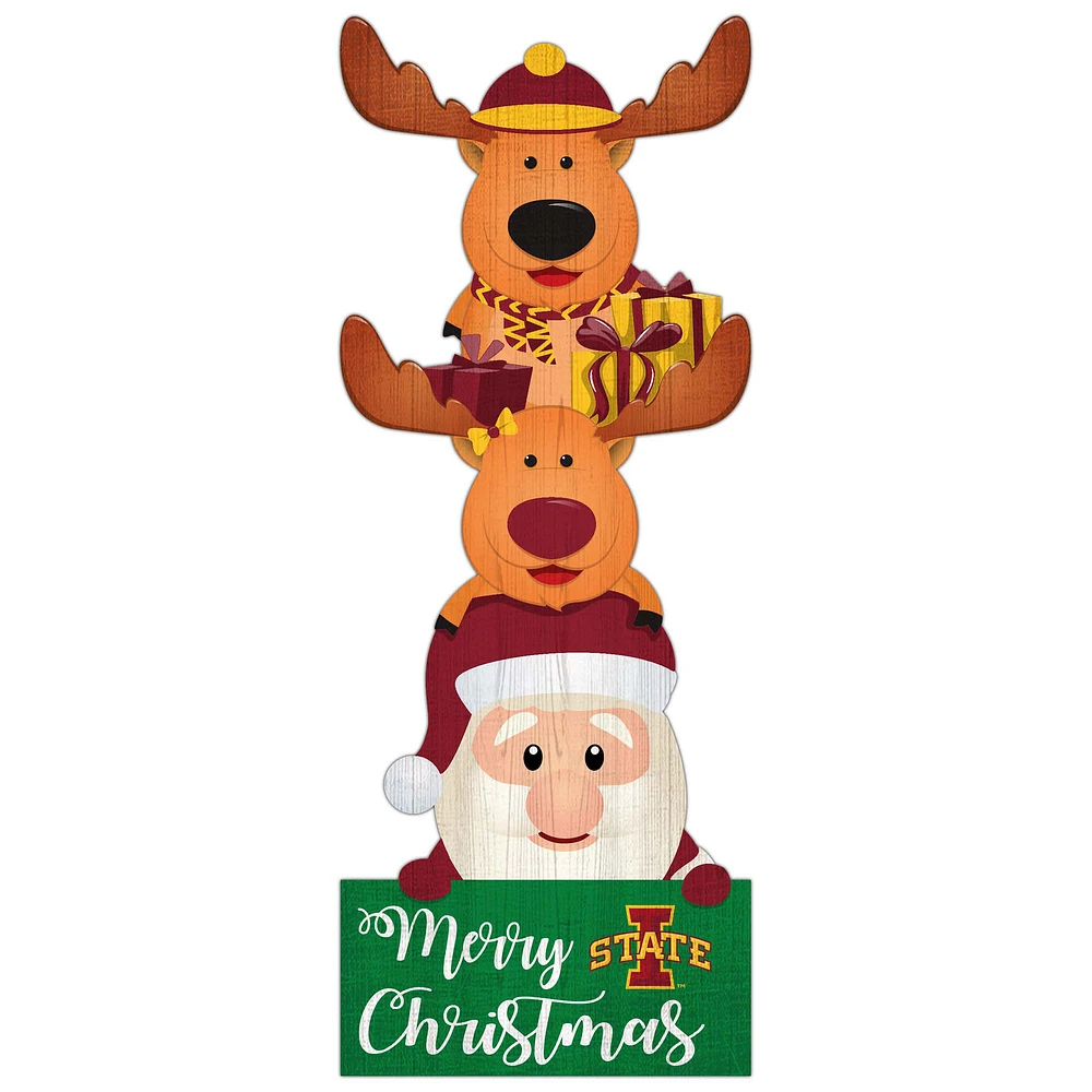 Iowa State Cyclones 31'' Santa Stack Leaner