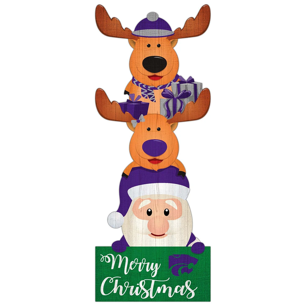 Kansas State Wildcats 31'' Santa Stack Leaner