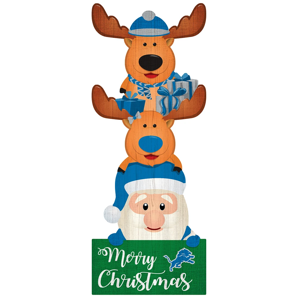 Detroit Lions 31'' Santa Stack Leaner