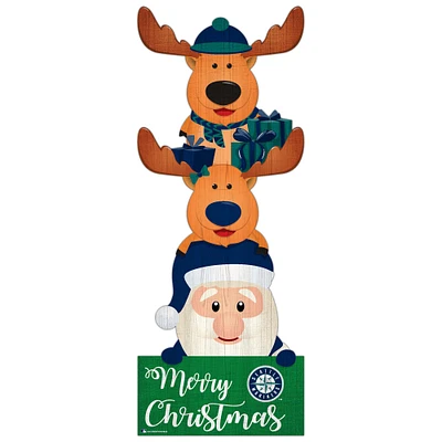 Seattle Mariners 31'' Santa Stack Leaner
