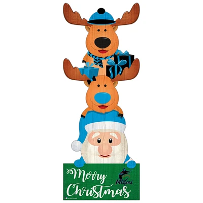 Miami Marlins 31'' Santa Stack Leaner