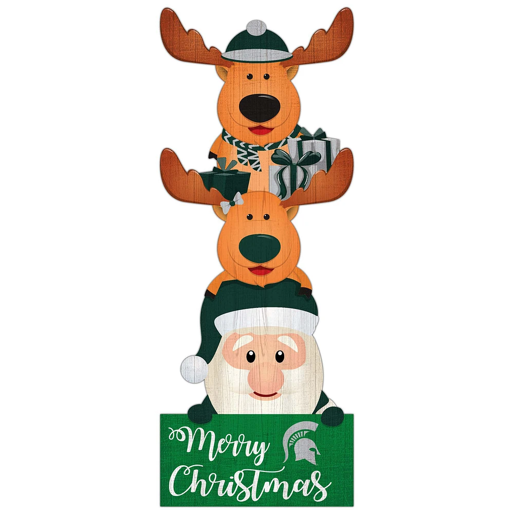 Michigan State Spartans 31'' Santa Stack Leaner