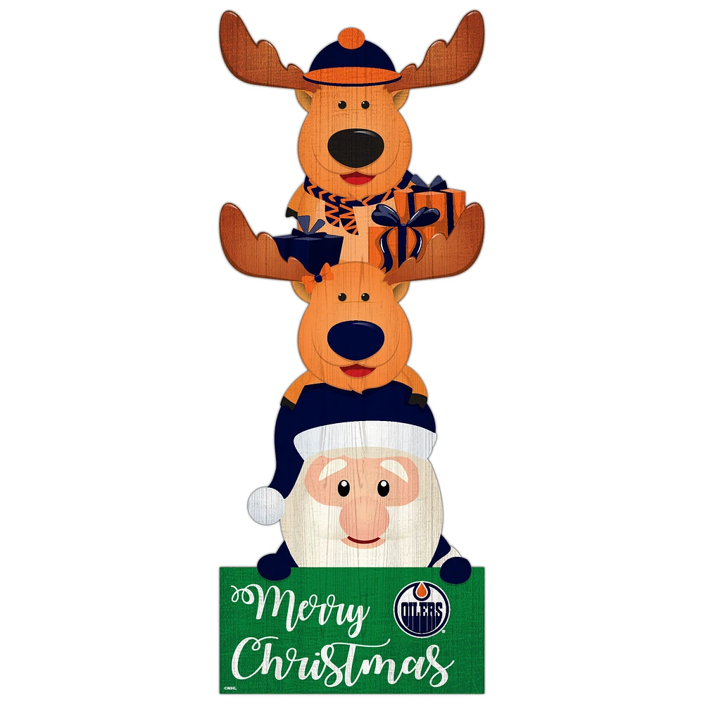 Edmonton Oilers 31'' Santa Stack Leaner