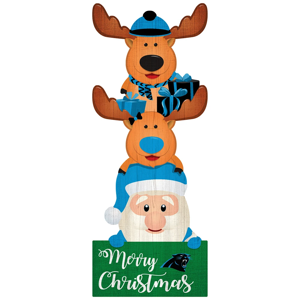 Carolina Panthers 31'' Santa Stack Leaner