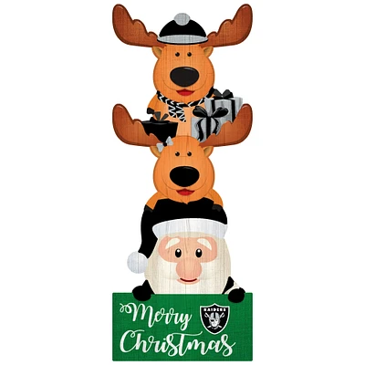 Las Vegas Raiders 31'' Santa Stack Leaner