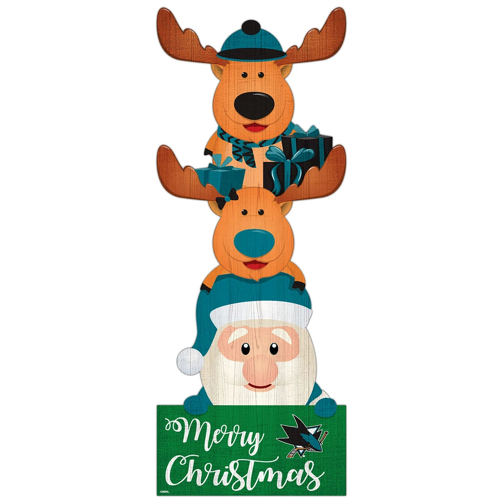 San Jose Sharks 31'' Santa Stack Leaner