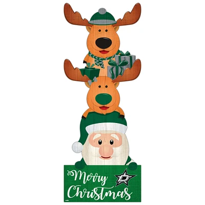 Dallas Stars 31'' Santa Stack Leaner