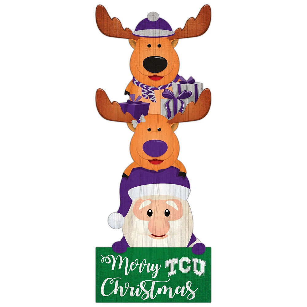 TCU Horned Frogs 31'' Santa Stack Leaner