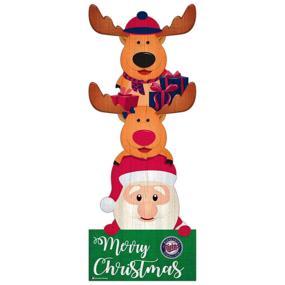 Minnesota Twins 31'' Santa Stack Leaner