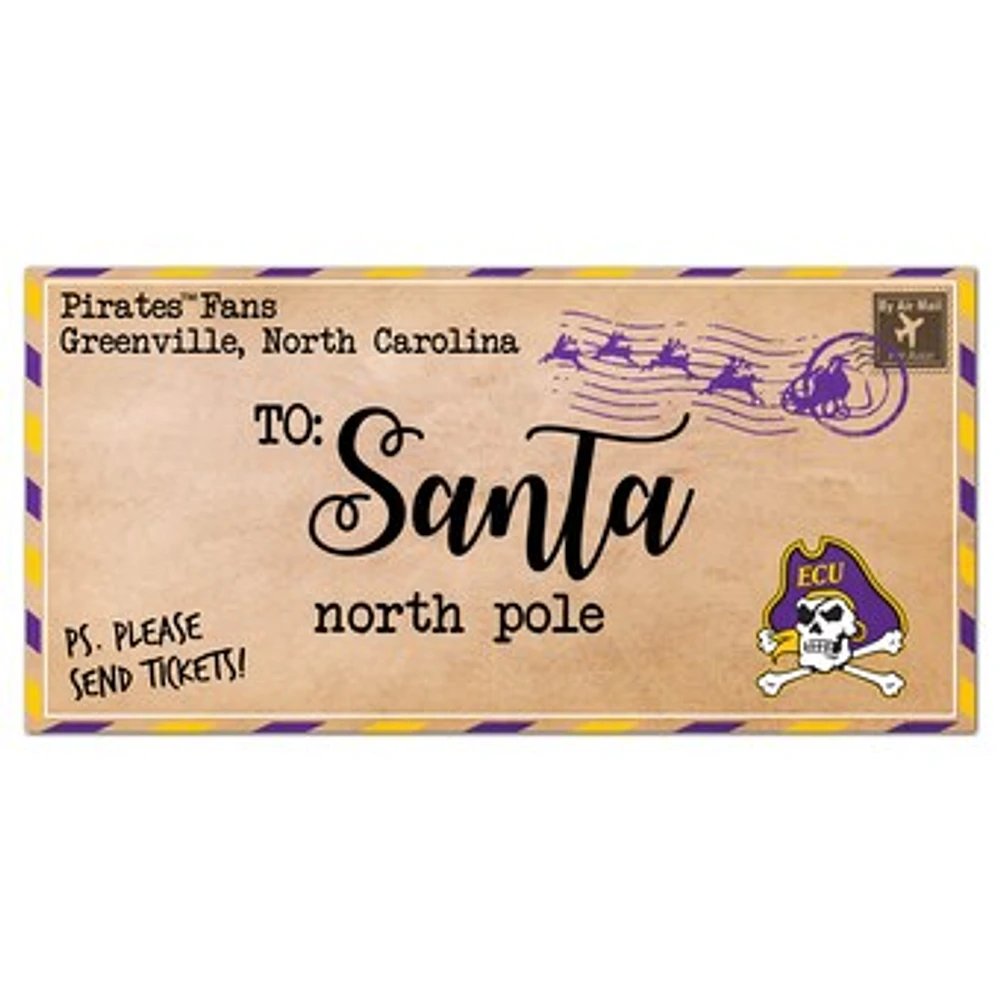 ECU Pirates 6'' x 12'' Letter to Santa Sign