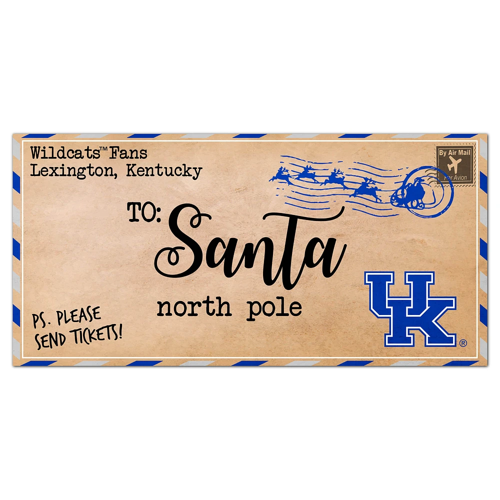 Kentucky Wildcats 6'' x 12'' Letter to Santa Sign