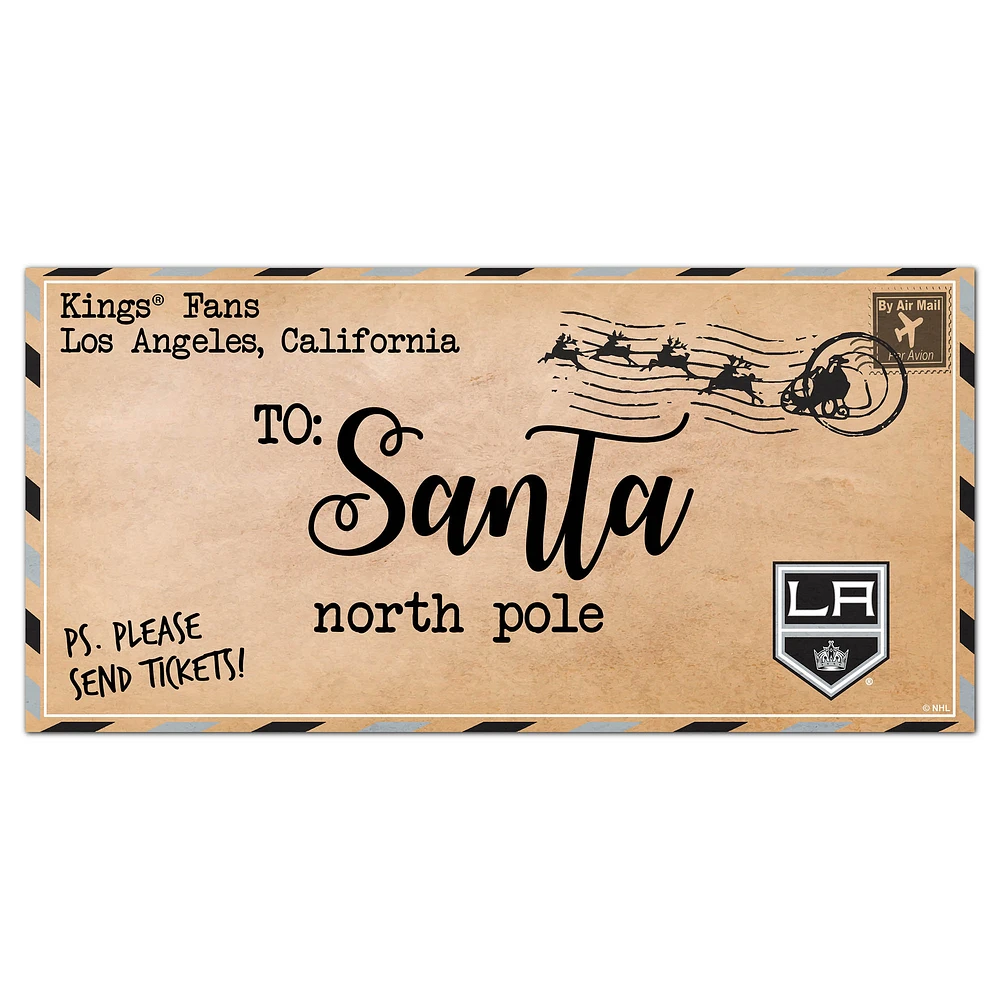 Los Angeles Kings 6'' x 12'' Letter to Santa Sign