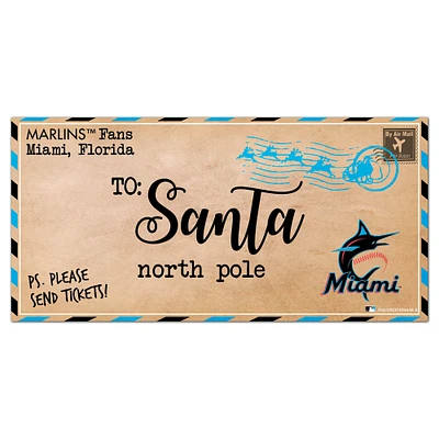Miami Marlins 6'' x 12'' Letter to Santa Sign