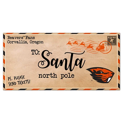 Oregon State Beavers 6'' x 12'' Letter to Santa Sign