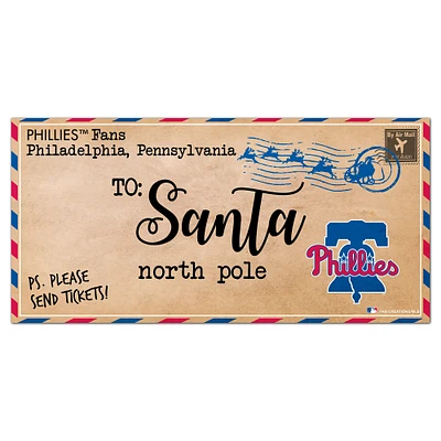 Philadelphia Phillies 6'' x 12'' Letter to Santa Sign