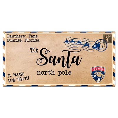Florida Panthers 6'' x 12'' Letter to Santa Sign