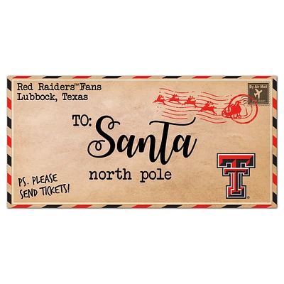 Texas Tech Red Raiders 6'' x 12'' Letter to Santa Sign