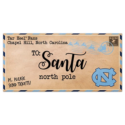 North Carolina Tar Heels 6'' x 12'' Letter to Santa Sign
