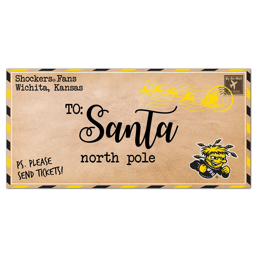 Wichita State Shockers 6'' x 12'' Letter to Santa Sign