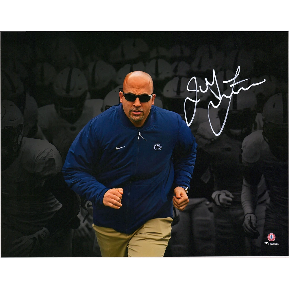 James Franklin Penn State Nittany Lions Autographed 11" x 14" Spotlight Photograph