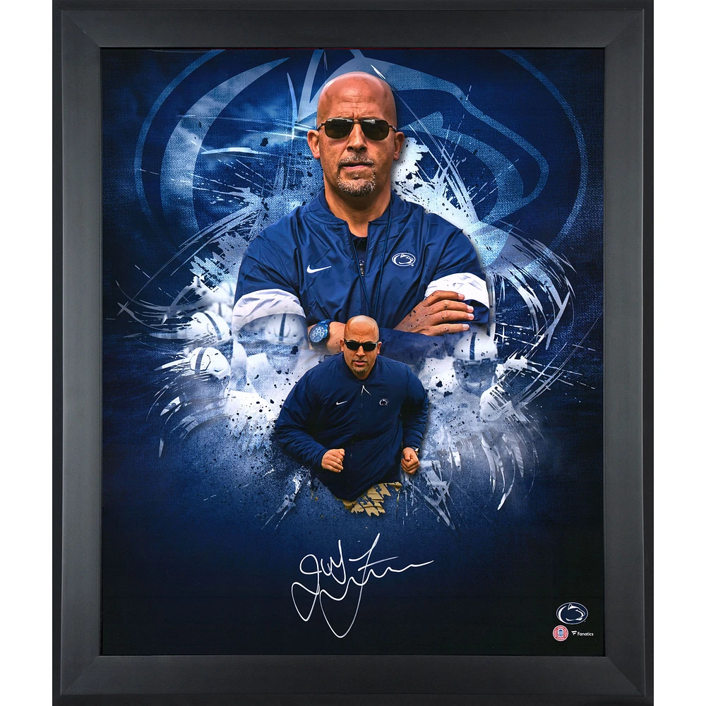 James Franklin Penn State Nittany Lions Autographed 20" x 24" In Focus Photograph