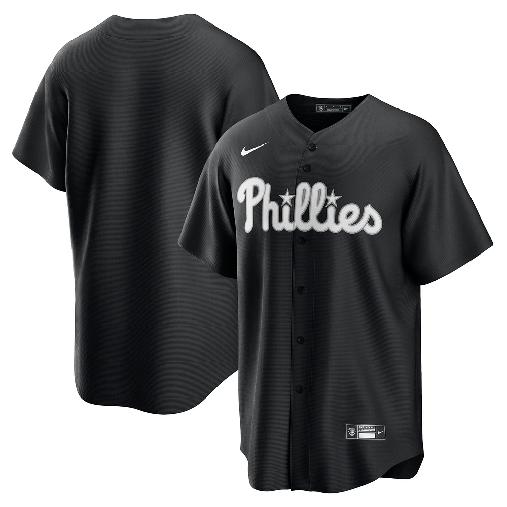 Men's Nike Black Philadelphia Phillies Replica Jersey
