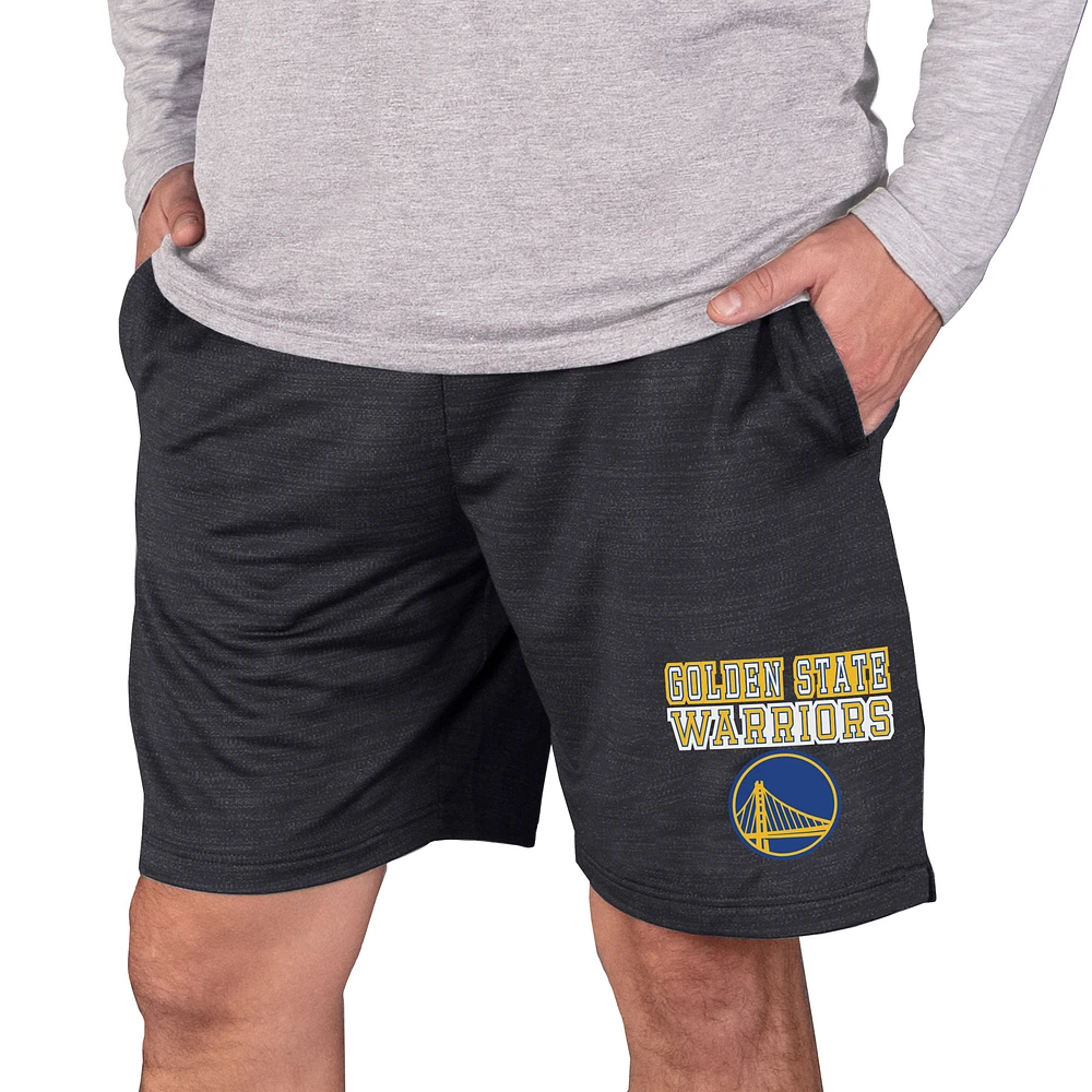 Men's Concepts Sport Charcoal Golden State Warriors Bullseye Knit Jam Shorts