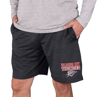 Men's Concepts Sport Charcoal Oklahoma City Thunder Bullseye Knit Jam Shorts