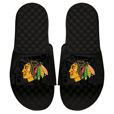 Youth ISlide Black Chicago Blackhawks OT Slide Sandals