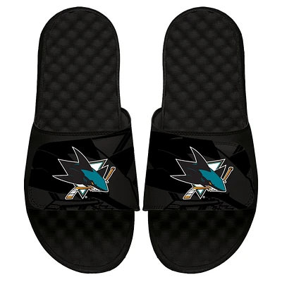 Youth ISlide Black San Jose Sharks OT Slide Sandals