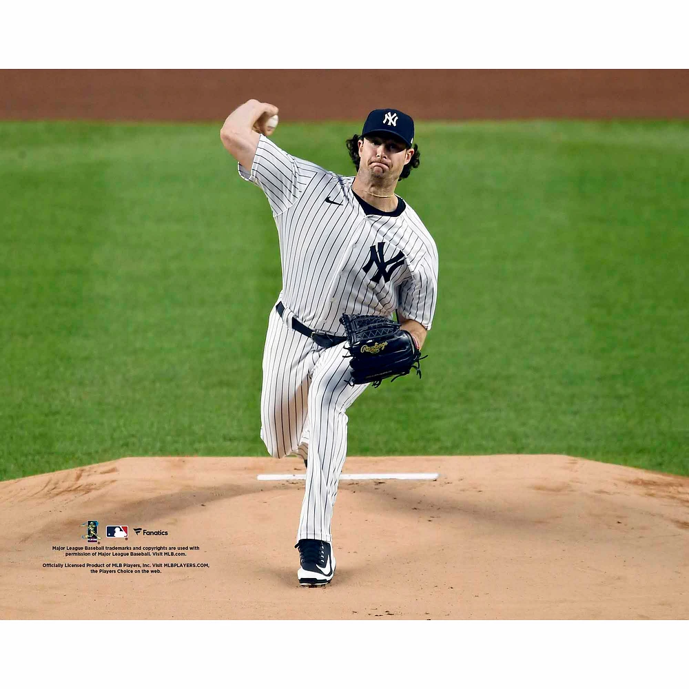 Gerrit Cole New York Yankees Unsigned Pitching vs. Toronto Blue Jays Photograph