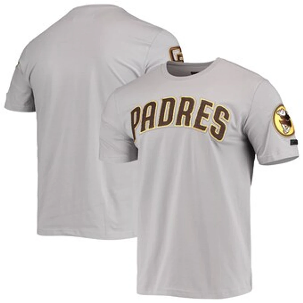 Men's Pro Standard Gray San Diego Padres Team Logo T-Shirt