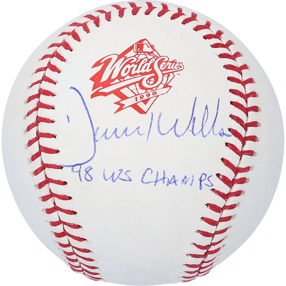 David Wells New York Yankees Autographed 1998 World Series Logo Baseball with "1998 WS Champs" Inscription