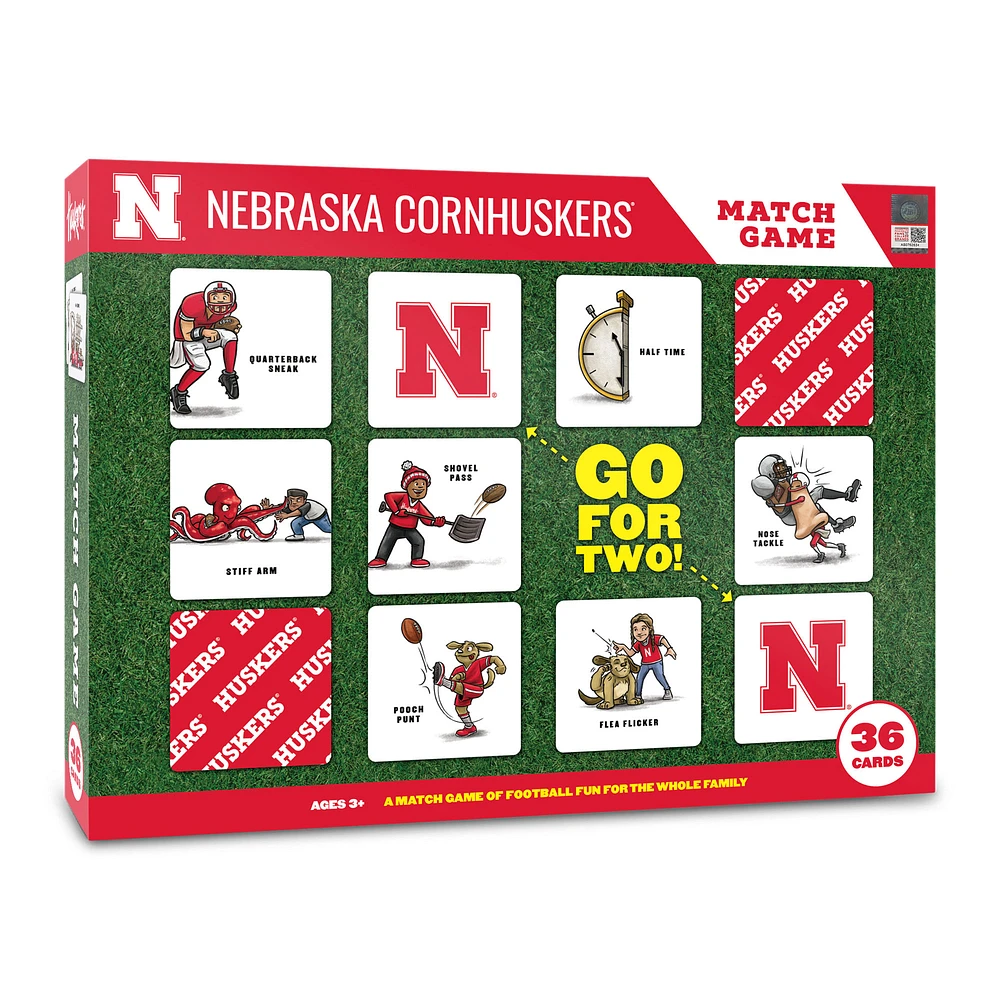 Nebraska Huskers Licensed Memory Match Game