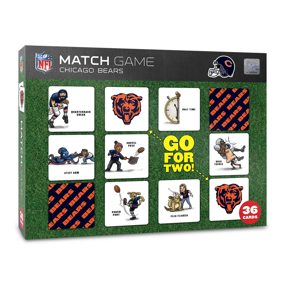 Chicago Bears Licensed Memory Match Game