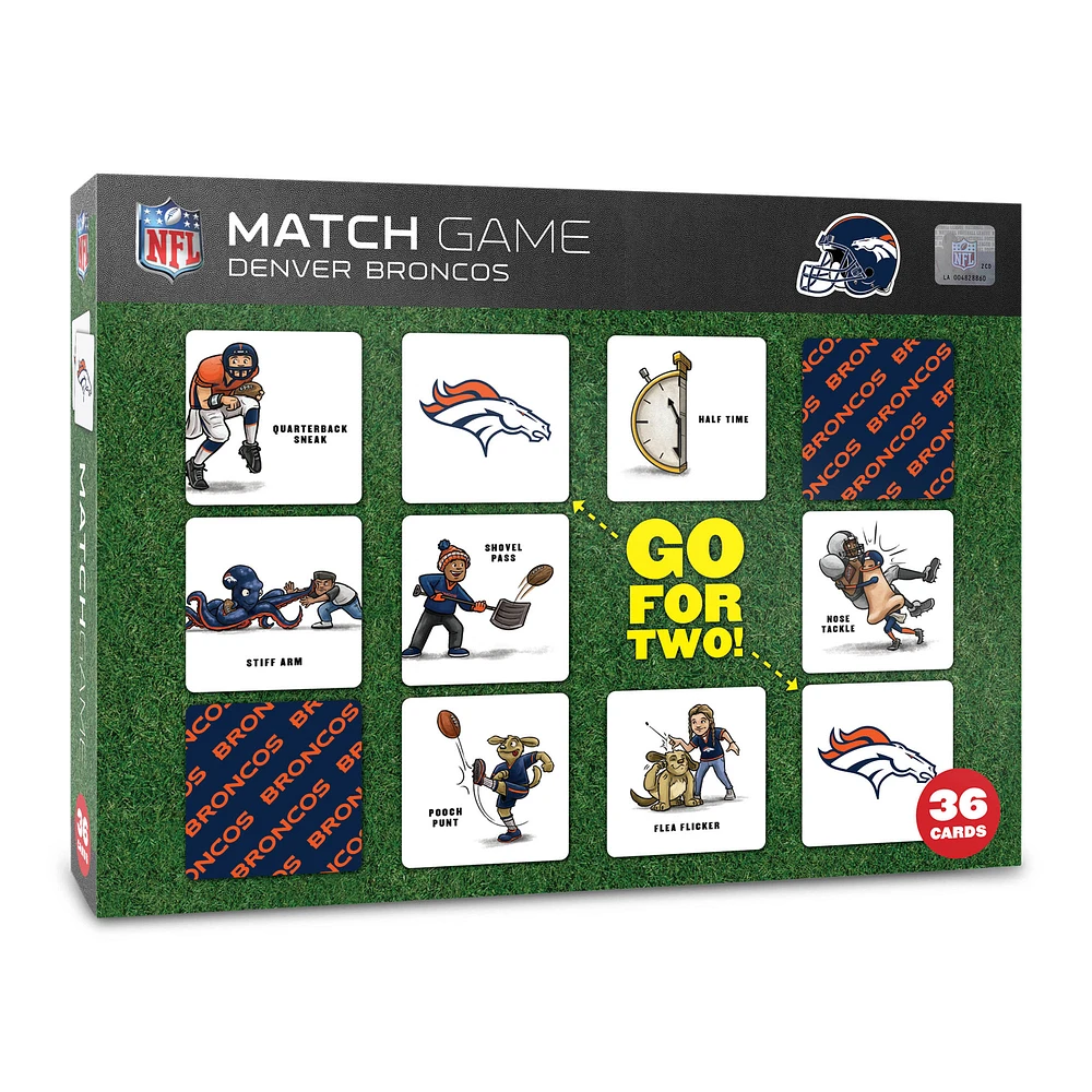 Denver Broncos Licensed Memory Match Game