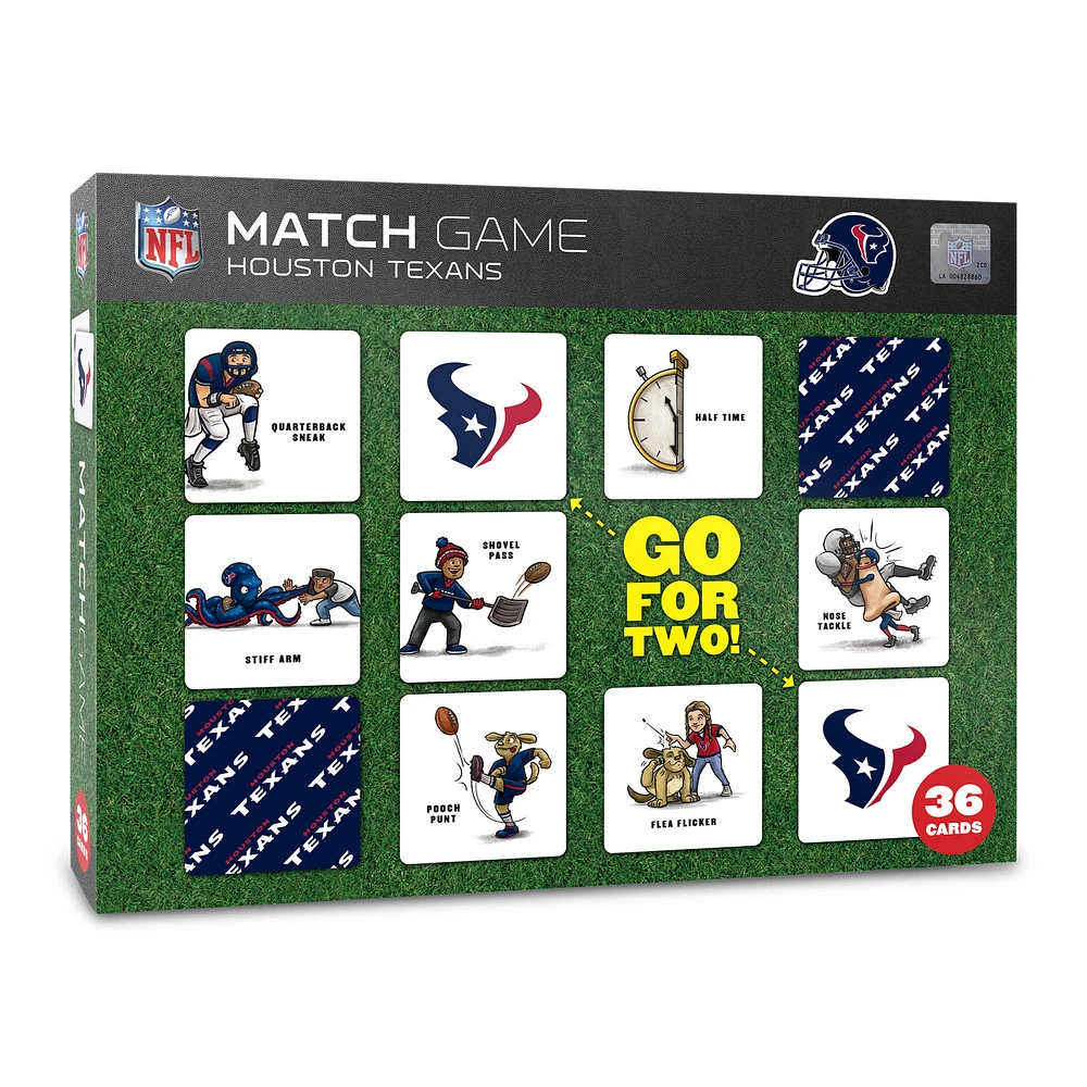 Houston Texans Licensed Memory Match Game