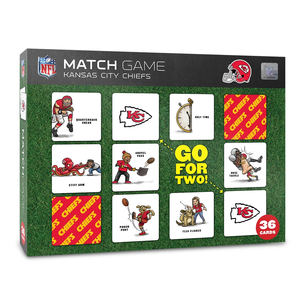 Kansas City Chiefs Licensed Memory Match Game