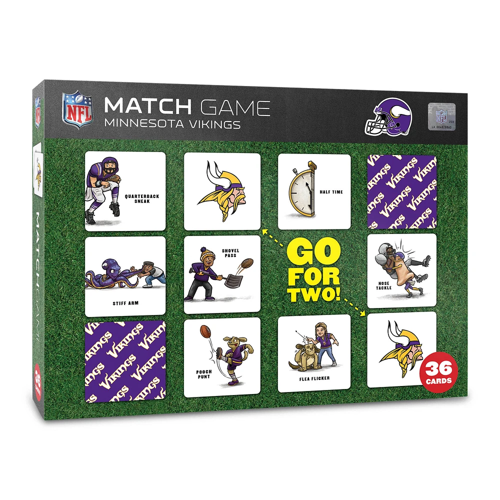 Minnesota Vikings Licensed Memory Match Game